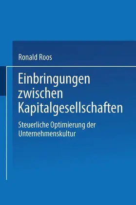 Roos | Einbringungen zwischen Kapitalgesellschaften | Buch | 978-3-8244-7022-8 | sack.de