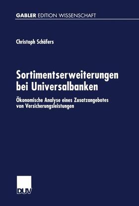 Sortimentserweiterungen bei Universalbanken | Buch | 978-3-8244-7023-5 | sack.de