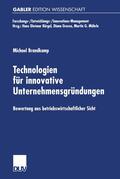 Brandkamp |  Brandkamp, M: Technologien für innovative Unternehmensgründu | Buch |  Sack Fachmedien