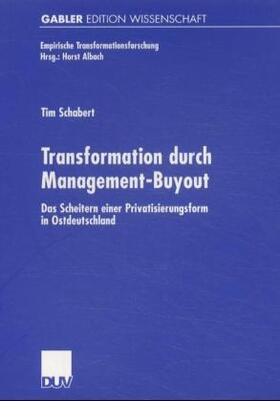 Schabert | Transformation durch Management-Buyout | Buch | 978-3-8244-7150-8 | sack.de