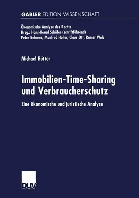 Bütter |  Immobilien-Time-Sharing und Verbraucherschutz | Buch |  Sack Fachmedien