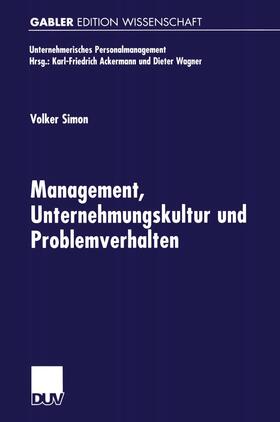 Simon | Simon, V: Management, Unternehmungskultur und Problemverhalt | Buch | sack.de