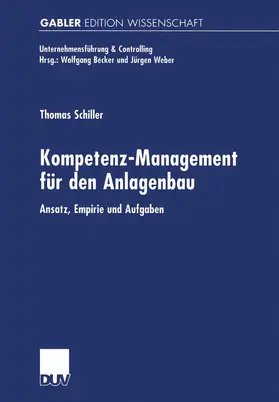 Schiller | Kompetenz-Management für den Anlagenbau | Buch | 978-3-8244-7226-0 | www.sack.de