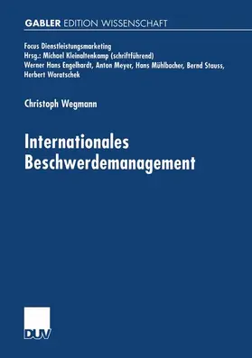Wegmann |  Internationales Beschwerdemanagement | Buch |  Sack Fachmedien