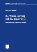 Meinhold |  Meinhold, M: Wissensnutzung und ihre Hindernisse | Buch |  Sack Fachmedien
