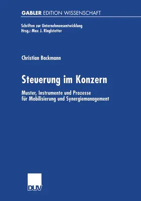 Backmann |  Steuerung im Konzern | Buch |  Sack Fachmedien