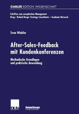 Winkler |  After-Sales-Feedback mit Kundenkonferenzen | Buch |  Sack Fachmedien