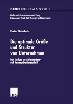 Bieberbach | Bieberbach, F: Die optimale Größe und Struktur von Unternehm | Buch | 978-3-8244-7430-1 | sack.de
