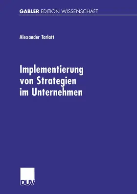 Tarlatt |  Implementierung von Strategien im Unternehmen | Buch |  Sack Fachmedien