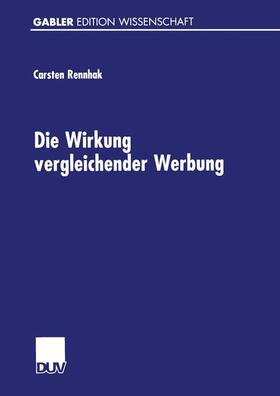 Rennhak | Die Wirkung vergleichender Werbung | Buch | 978-3-8244-7506-3 | sack.de