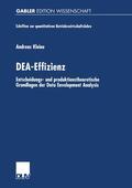 Kleine |  Kleine, A: DEA-Effizienz | Buch |  Sack Fachmedien