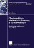 Vernau |  Vernau, K: Effektive politisch-administrative Steuerung in S | Buch |  Sack Fachmedien