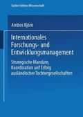 Ambos |  Ambos, B: Internationales Forschungs- und Entwicklungsmanage | Buch |  Sack Fachmedien
