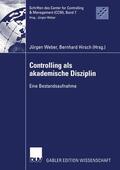 Weber / Hirsch |  Controlling als akademische Disziplin | Buch |  Sack Fachmedien