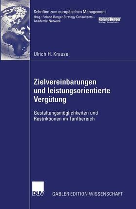 Krause | Krause, U: Zielvereinbarungen und leistungsorientierte Vergü | Buch | 978-3-8244-7819-4 | sack.de