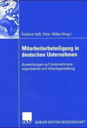 Wilke / Voß |  Mitarbeiterbeteiligung in deutschen Unternehmen | Buch |  Sack Fachmedien
