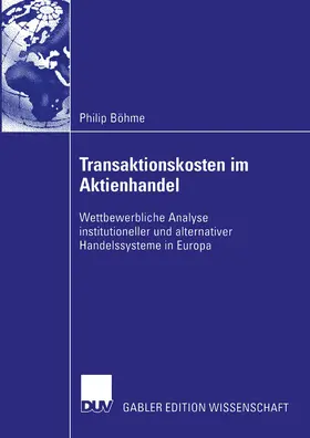 Böhme |  Transaktionskosten im Aktienhandel | Buch |  Sack Fachmedien