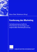 Wiedmann |  Fundierung des Marketing | Buch |  Sack Fachmedien