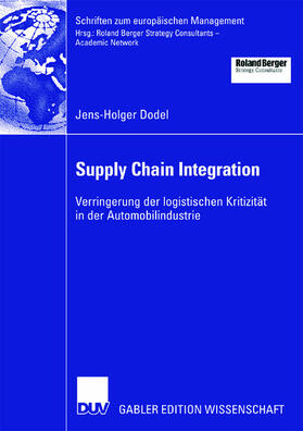 Dodel |  Dodel, J: Supply Chain Integration | Buch |  Sack Fachmedien
