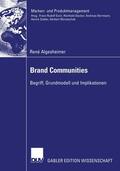 Algesheimer |  Algesheimer, R: Brand Communities | Buch |  Sack Fachmedien