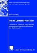Anding |  Anding, M: Online Content Syndication | Buch |  Sack Fachmedien