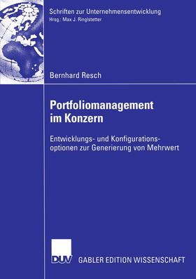Resch | Resch, B: Portfoliomanagement im Konzern | Buch | sack.de