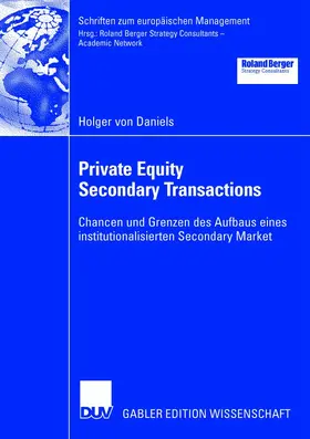Daniels | Private Equity Secondary Transactions | Buch | 978-3-8244-8160-6 | sack.de