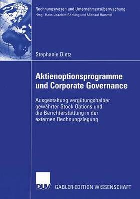 Dietz | Dietz, S: Aktienoptionsprogramme und Corporate Governance | Buch | 978-3-8244-8209-2 | sack.de