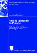 Leimeister |  Leimeister, J: Virtuelle Communities für Patienten | Buch |  Sack Fachmedien