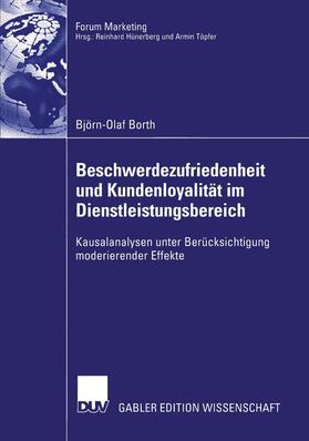 Borth | Borth, B: Beschwerdezufriedenheit und Kundenloyalität im Die | Buch | 978-3-8244-8224-5 | sack.de