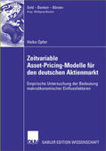 Opfer |  Opfer, H: Zeitvariable Asset-Pricing-Modelle für den deutsch | Buch |  Sack Fachmedien