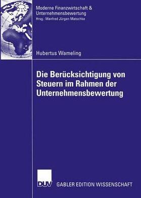 Wameling | Wameling, H: Berücksichtigung von Steuern im Rahmen der Unte | Buch | 978-3-8244-8239-9 | sack.de