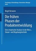 Verworn |  Verworn, B: Die frühen Phasen der Produktentwicklung | Buch |  Sack Fachmedien