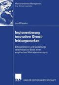 Wieseke |  Wieseke, J: Implementierung innovativer Dienstleistungsmarke | Buch |  Sack Fachmedien