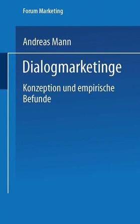 Mann | Mann, A: Dialogmarketing | Buch | 978-3-8244-8265-8 | sack.de