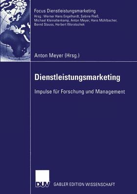 Meyer | Dienstleistungsmarketing | Buch | 978-3-8244-8271-9 | sack.de