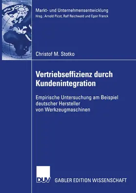 Stotko |  Vertriebseffizienz durch Kundenintegration | Buch |  Sack Fachmedien