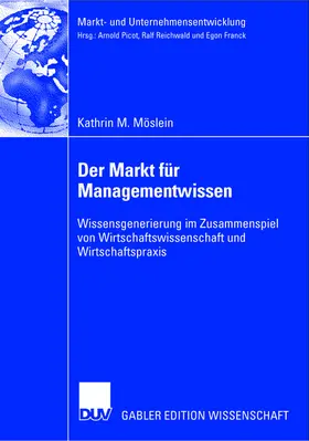 Möslein |  Der Markt für Managementwissen | Buch |  Sack Fachmedien