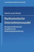 v. d. Oelsnitz |  V. D. Oelsnitz, D: Marktorientierter Unternehmenswandel | Buch |  Sack Fachmedien