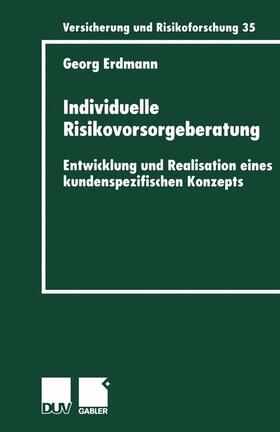 Individuelle Risikovorsorgeberatung | Buch | 978-3-8244-9018-9 | sack.de