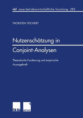 Teichert |  Teichert, T: Nutzenschätzung in Conjoint-Analysen | Buch |  Sack Fachmedien