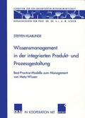 Klabunde |  Klabunde, S: Wissensmanagement in der integrierten Produkt- | Buch |  Sack Fachmedien