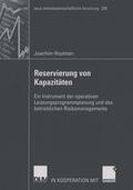 Houtman |  Houtman, J: Reservierung von Kapazitäten | Buch |  Sack Fachmedien