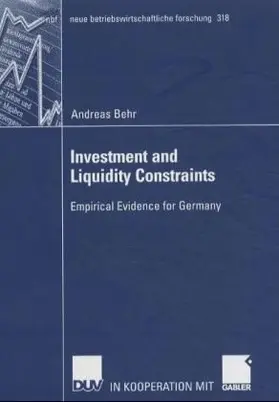 Behr | Investment and Liquidity Constraints | Buch | 978-3-8244-9127-8 | sack.de
