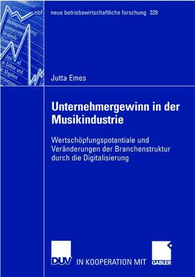 Emes | Emes, J: Unternehmergewinn in der Musikindustrie | Buch | sack.de