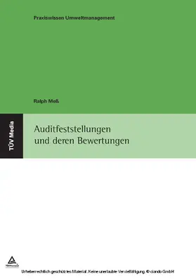 Meß |  Auditfeststellungen und deren Bewertungen | eBook | Sack Fachmedien
