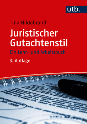 Hildebrand | Juristischer Gutachtenstil | Buch | 978-3-8252-4890-1 | sack.de