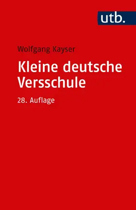 Kayser |  Kleine deutsche Versschule | Buch |  Sack Fachmedien