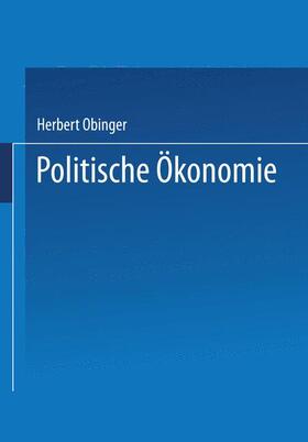 Obinger | Politische Ökonomie | Buch | 978-3-8252-8231-8 | sack.de