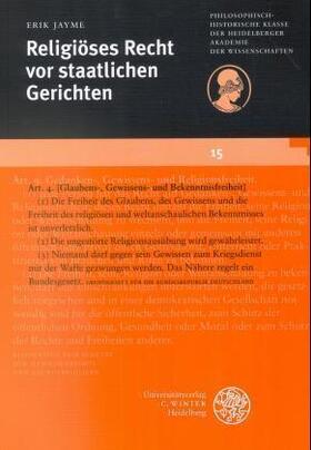 Jayme | Religiöses Recht vor staatlichen Gerichten | Buch | 978-3-8253-0913-8 | sack.de